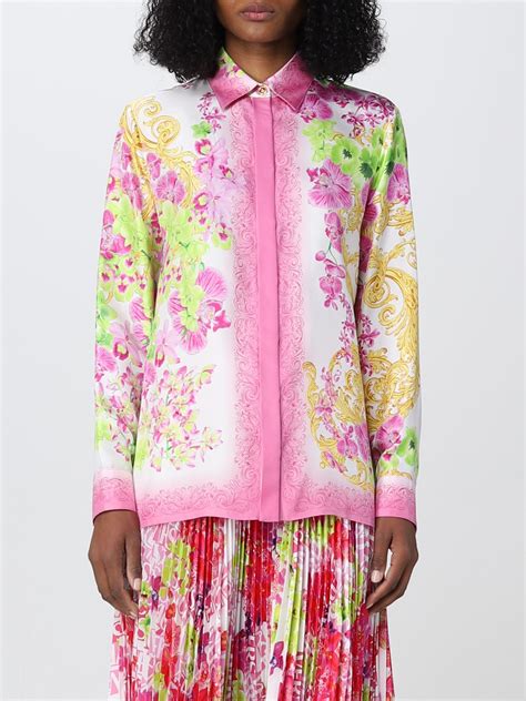 camicia rosa versace